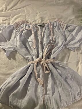 Innika Choo Embroidered Tie-Waist Dress